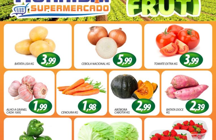 APROVEITE A TERÇA DO HORTIFRUTI NO MURAISHI SUPERMERCADO. É MUITO MAIS ECONOMIA!!!