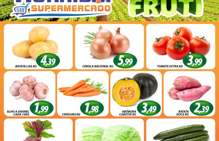 FAÇA AS COMPRAS! TERÇA E QUARTA DO HORTIFRUTI NO MURAISHI SUPERMERCADO.