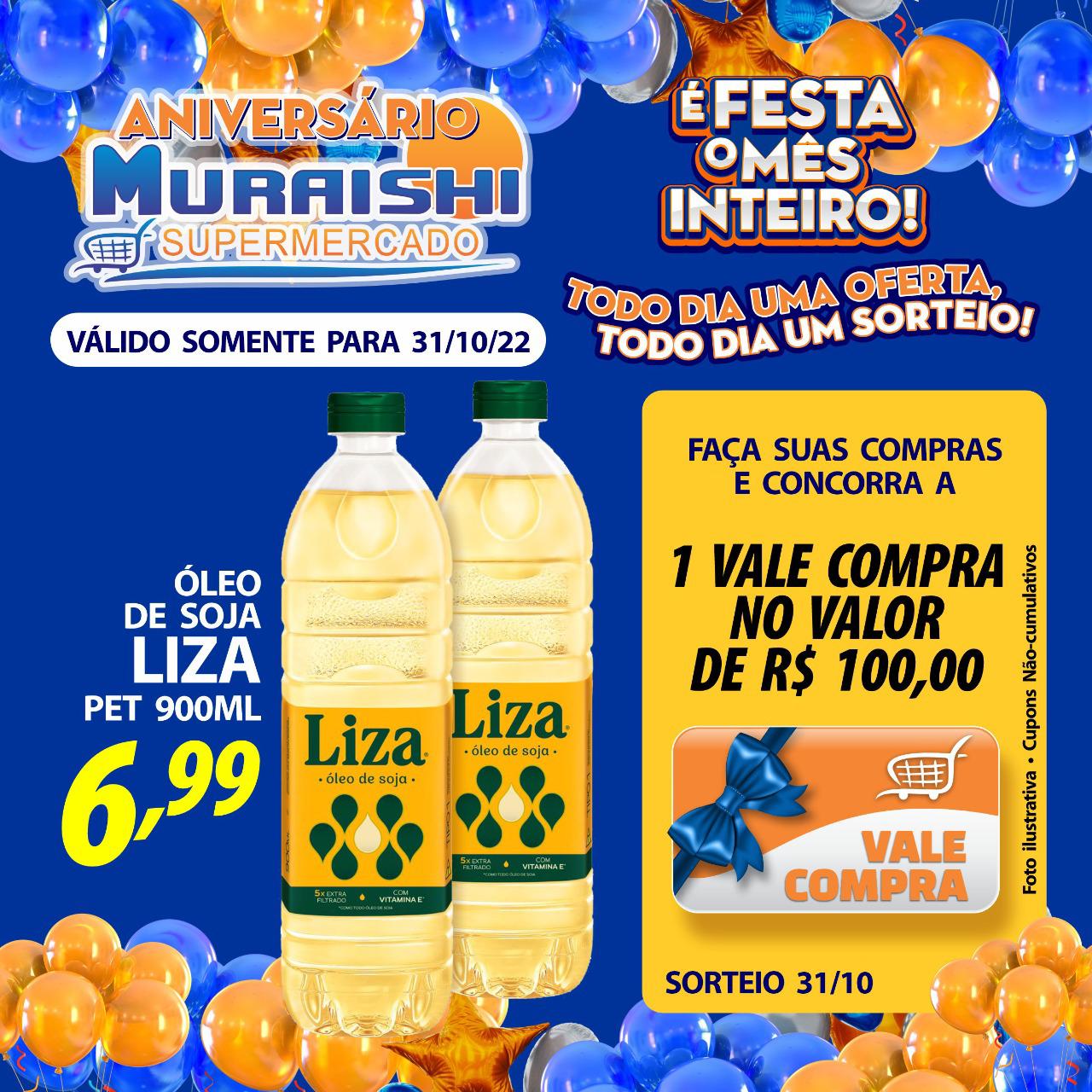 MEGA OFERTA DE ANIVERSÁRIO PARA ESTA SEGUNDA-FEIRA NO MURAISHI SUPERMERCADO. CONFIRA O LISTÃO!!