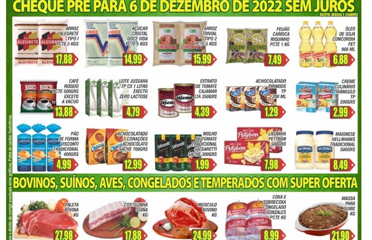 SUPER PRAZO E MUITO PREÇO BAIXO VOCÊ ENCONTRA EM MUTIRÃO SUPERMERCADOS. OFERTAS IMPERDÍVEIS. APROVEITE!!!