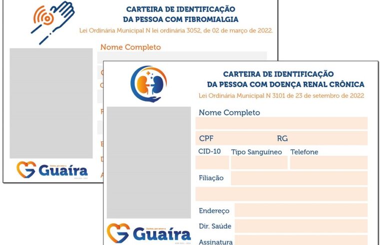 EM GUAÍRA: ABERTO CADASTRO PARA CARTEIRAS ÀS PESSOAS PORTADORAS DE DOENÇA RENAL CRÔNICA E FIBROMIALGIA