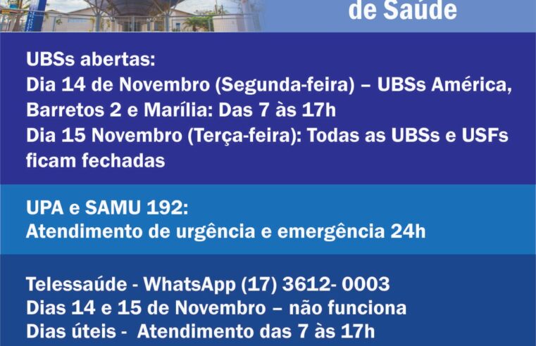 POSTOS DE SAÚDE DE BARRETOS ATENDERÃO A POPULAÇÃO NO SÁBADO E NA SEGUNDA-FEIRA DO FERIADO PROLONGADO