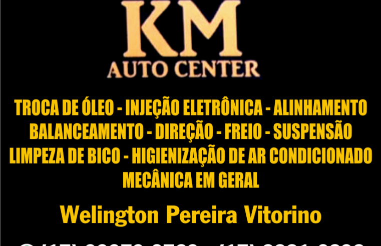 VAI VIAJAR? FAÇA REVISÃO COMPLETA NA KM AUTO CENTER. MAIS SEGURANÇA PARA VOCÊ E SUA FAMÍLIA!!