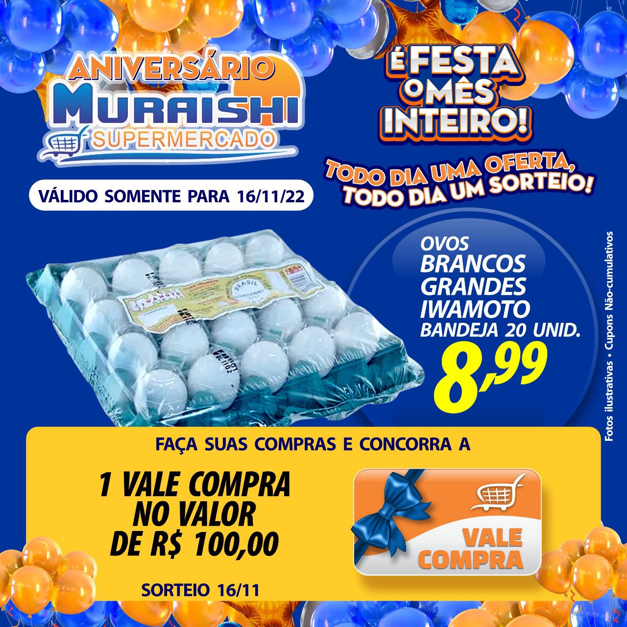 MEGA OFERTA DE ANIVERSÁRIO PARA HOJE NO MURAISHI SUPERMERCADO. APROVEITE!!