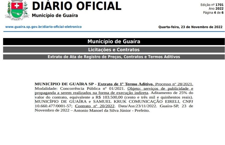 GASTOS COM PROPAGANDA: ACREDITE SE QUISER, PREFEITURA DE GUAÍRA VAI GASTAR MAIS R$ 100 MIL COM PUBLICIDADE