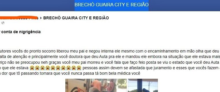 APÓS ACUSAÇÃO DE NEGLIGÊNCIA, SANTA CASA DE GUAÍRA EMITE NOTA DE ESCLARECIMENTO