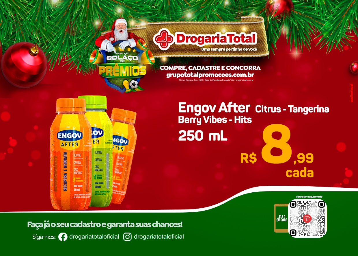NATAL DE OFERTAS COM GOLAÇO DE PRÊMIOS NA REDE DROGARIA TOTAL. EM GUAÍRA, FARMÁCIA DO JORGE E DROGARIA CALIFÓRNIA. APROVEITE!!