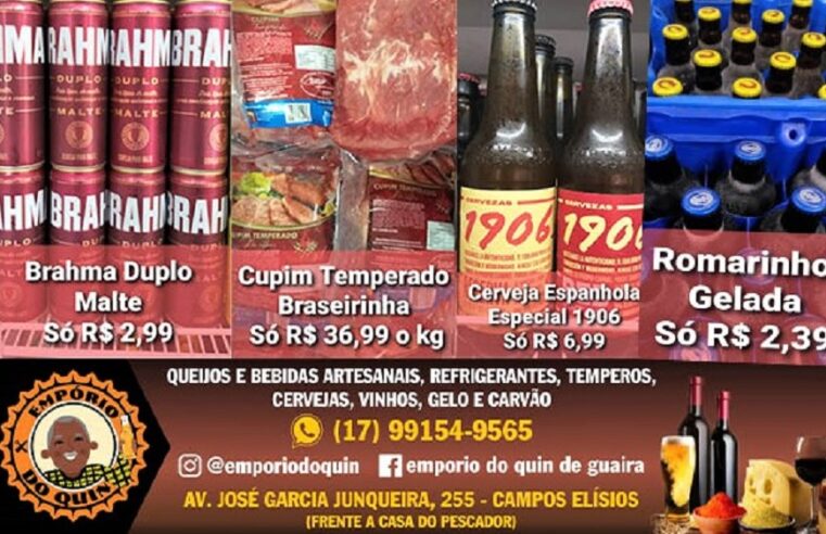 EMPÓRIO DO QUIN COM OS MELHORES PREÇOS EM BEBIDAS PARA O SEU REVEILLON. APROVEITE!!