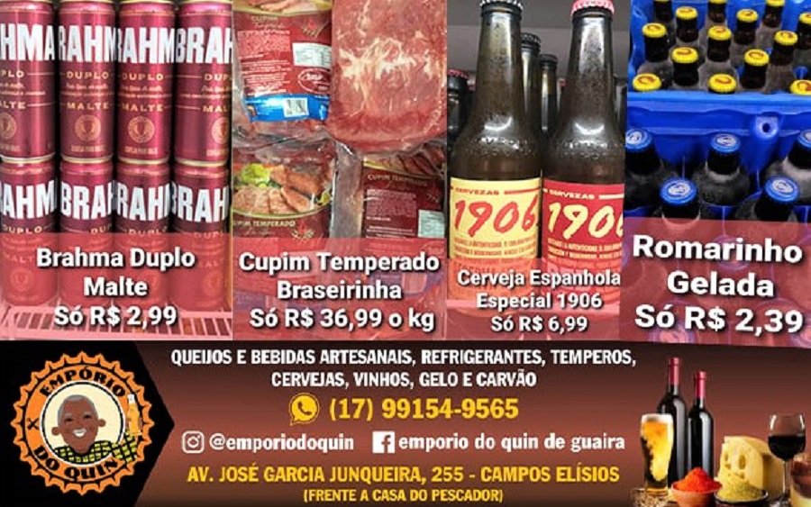 EMPÓRIO DO QUIN COM OS MELHORES PREÇOS EM BEBIDAS PARA O SEU REVEILLON. APROVEITE!!