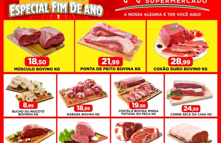 SEXTOU NO GUAIRENSE SUPERMERCADO E A QUINTA DAS CARNES FOI PRORROGADA PARA HOJE, É O ESPECIAL DE FIM DE ANO. APROVEITE!!