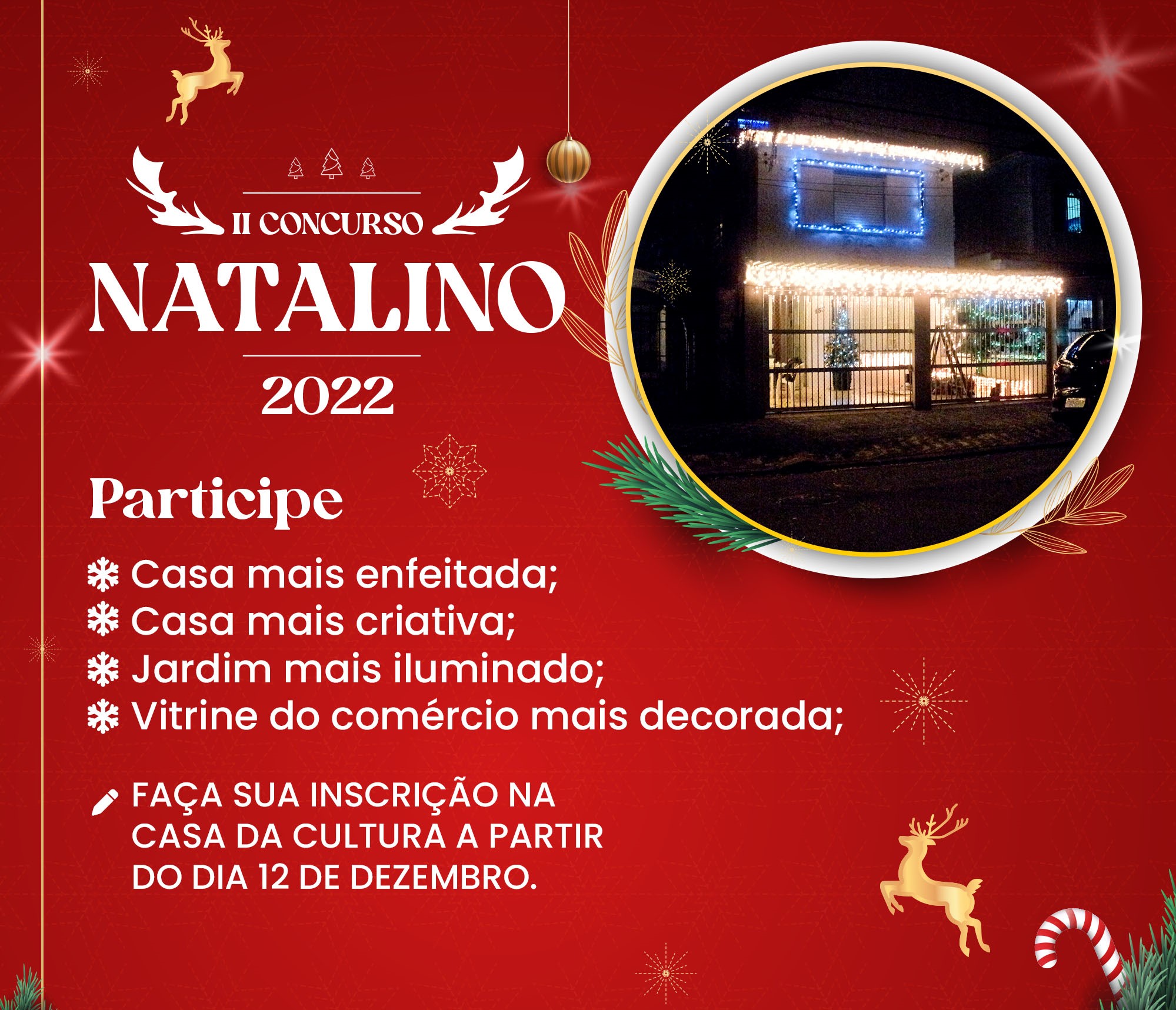 GUAÍRA PROMOVE O 2º CONCURSO NATALINO