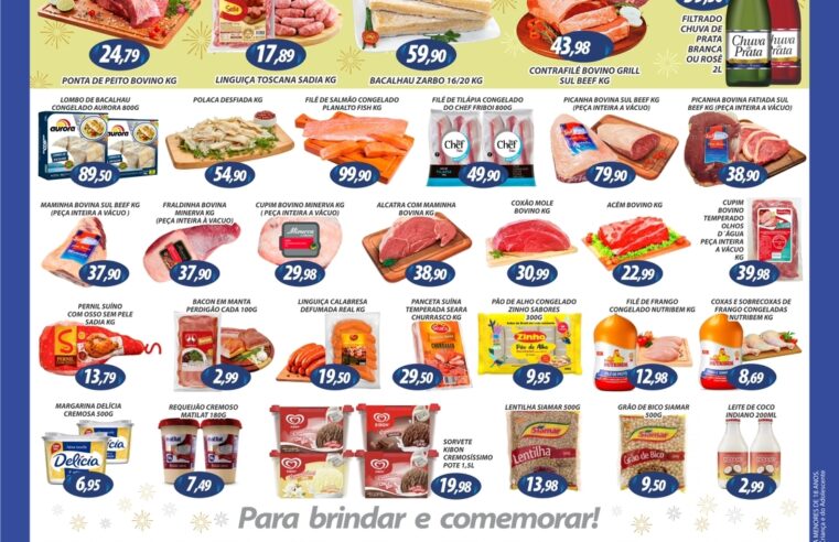 CHEGADA DO ANO NOVO TEM QUE TER OFERTAS ESPECIAIS. CONFIRA OS PREÇOS DO MURAISHI SUPERMERCADO!!