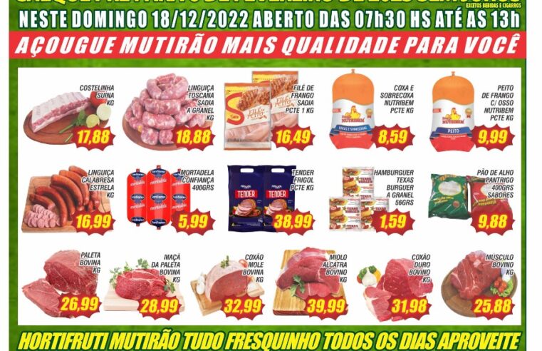 SAIU O NOVO LISTÃO DE OFERTAS DO MUTIRÃO SUPERMERCADOS. ESTÁ IMPERDÍVEL. APROVEITE!!!