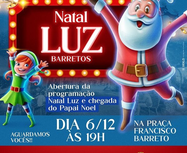 AMANHÃ, 6, TEM PARADA DE NATAL EM BARRETOS