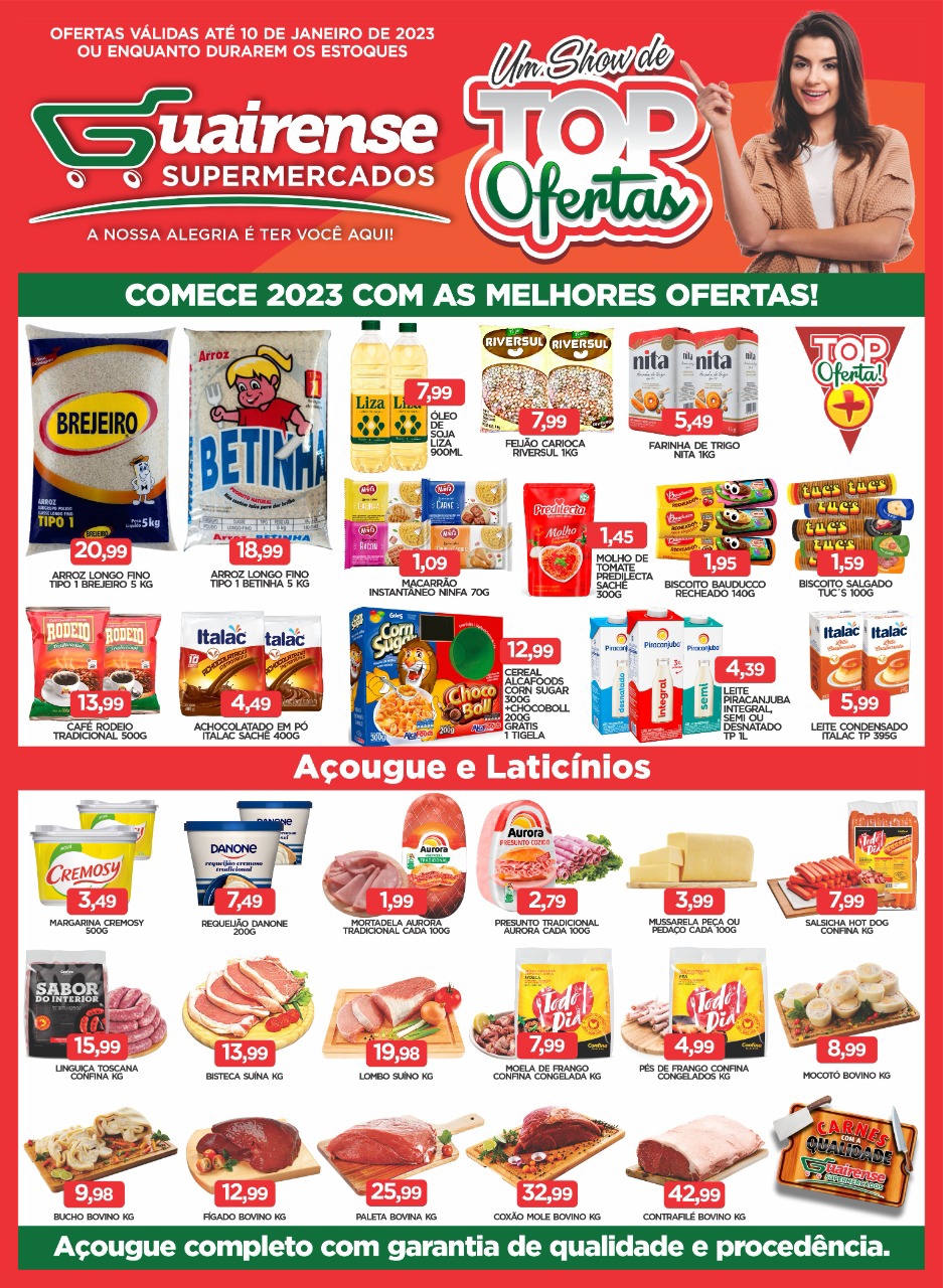 NOVO LISTÃO DE OFERTAS DO GUAIRENSE SUPERMERCADOS. APROVEITE!!