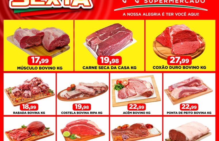 SEXTOU, MAS CONTINUA A PROMOÇÃO DA QUINTA DAS CARNES NO GUAIRENSE SUPERMERCADOS. APROVEITE!!!