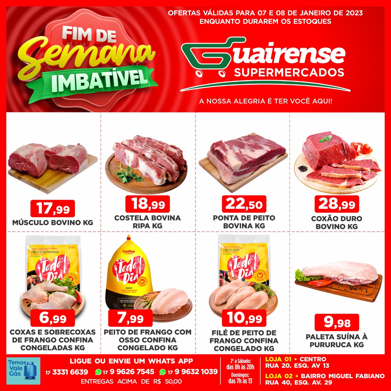 FIM DE SEMANA IMBATÍVEL NO GUAIRENSE SUPERMERCADOS. APROVEITE!!