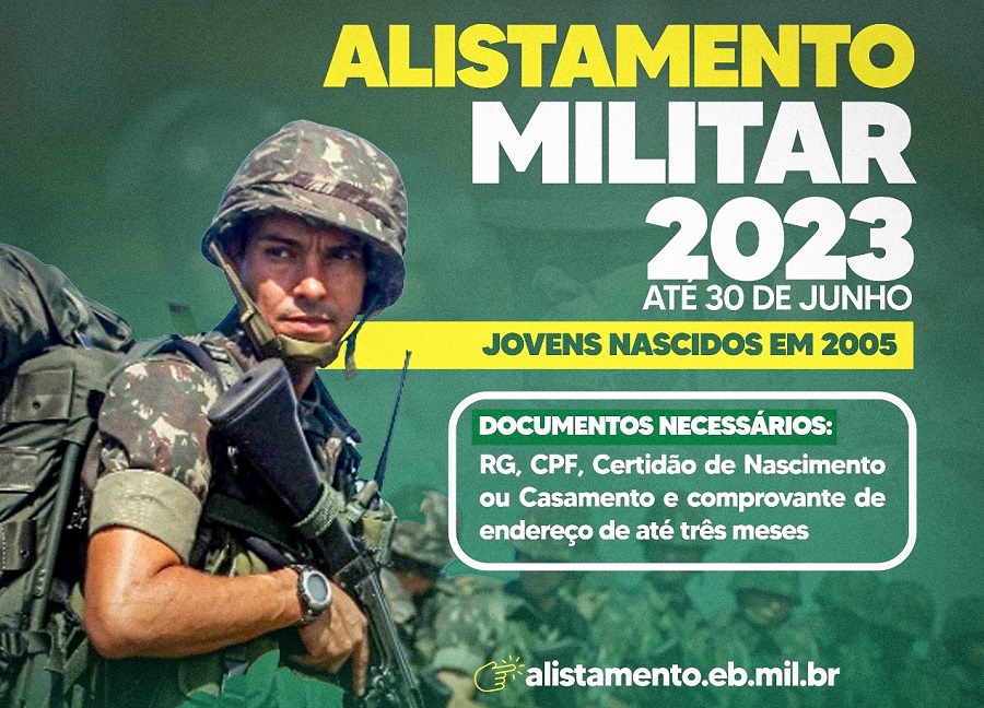 Temporada 2023 de alistamento militar vai até 30 de junho – Prefeitura de  Biguaçu