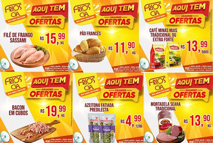 CONFIRA AS OFERTAS DA FRIOS & CIA DE GUAÍRA. ESTÃO IMPERDÍVEIS!!!