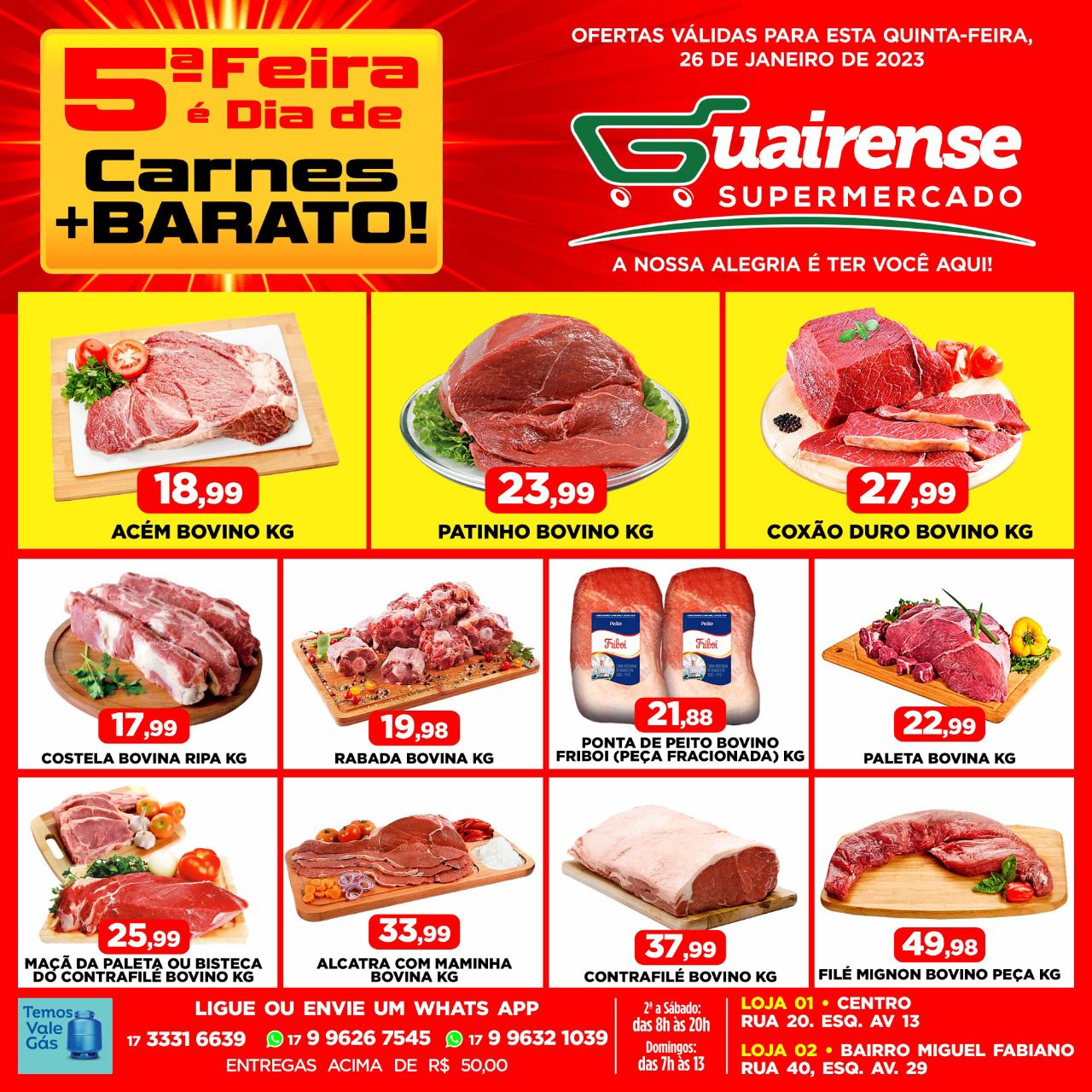 CONFIRA SUPER QUINTA DA CARNE MAIS BARATA NO GUAIRENSE SUPERMERCADO. IMPERDÍVEL!!!