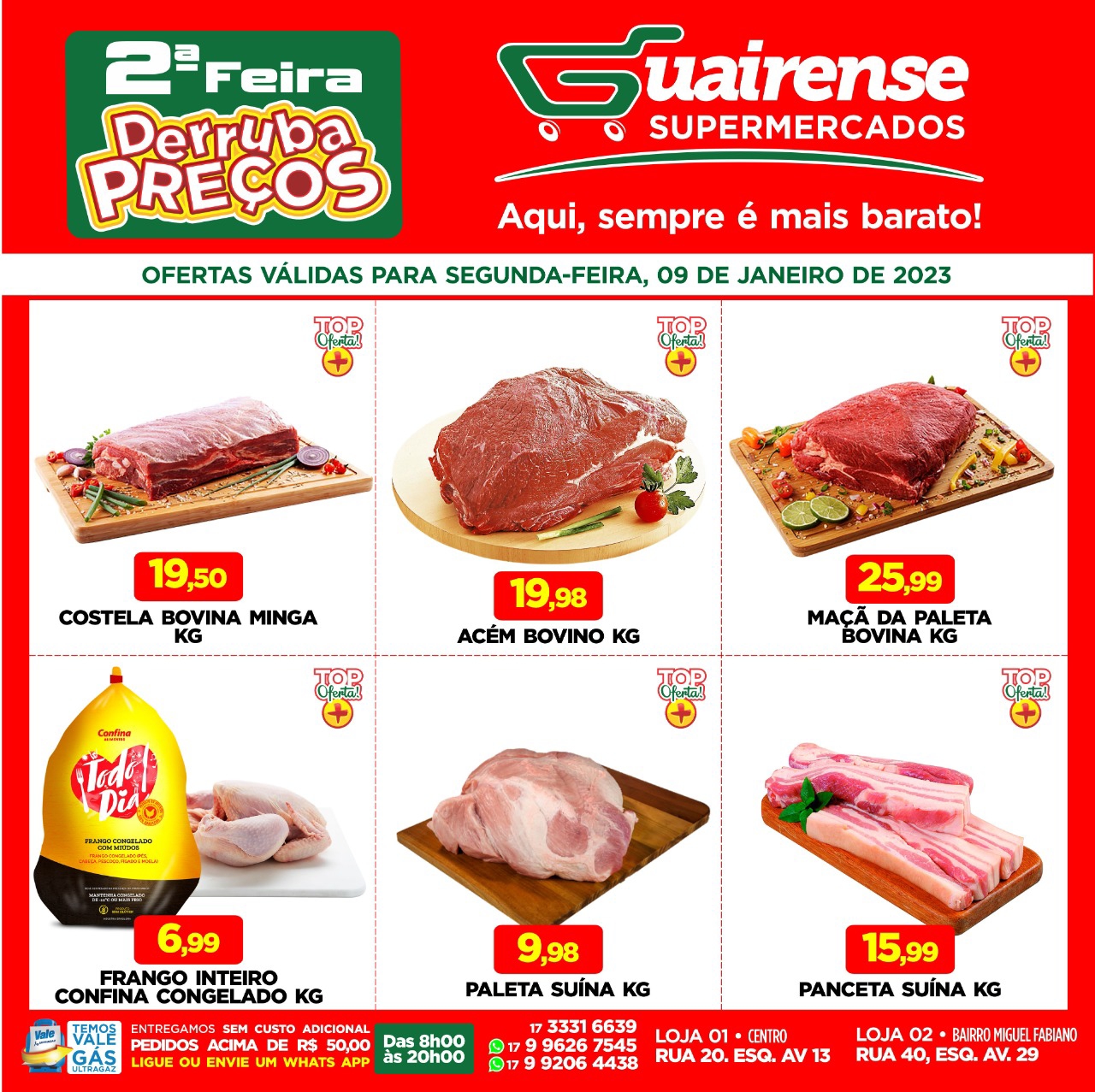 COMEÇO DE SEMANA COM ECONOMIA É NO GUAIRENSE SUPERMERCADOS. APROVEITE O MEGA LISTÃO!!