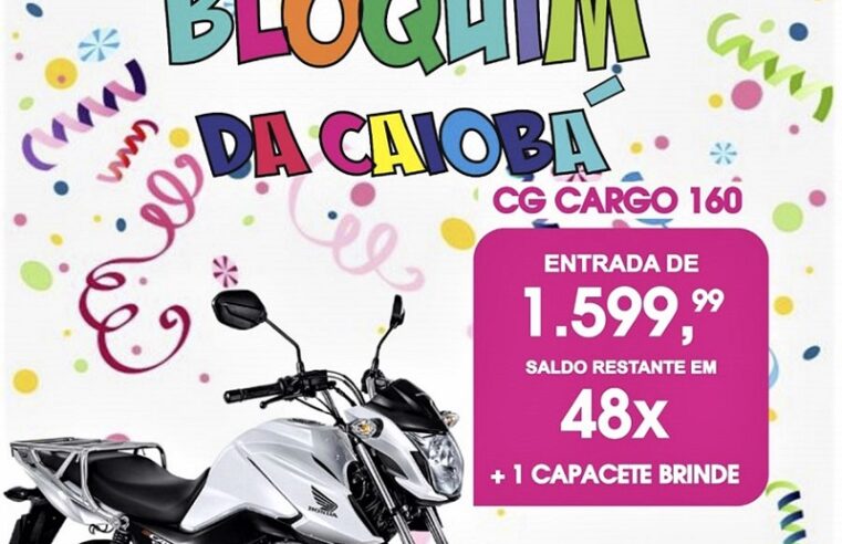 SE VOCÊ ESTÁ PRECISANDO DE AGILIDADE E UMA COMPANHEIRA EFICIENTE DE TRABALHO, CONHEÇA A HONDA CARGO 160. O MELHOR CUSTO-BENEFÍCIO. APROVEITE AS CONDIÇÕES FACILITADAS DE PAGAMENTO. FALE COM A ANDRÉIA NA CAIOBÁ GUAÍRA!!!!