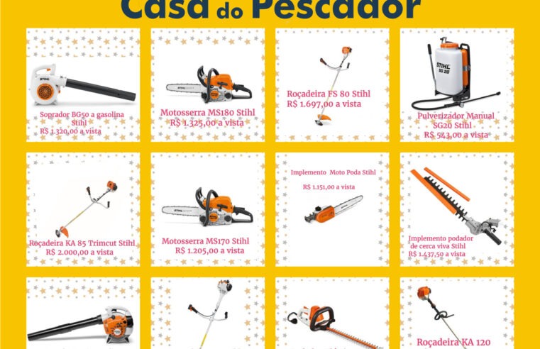 QUER CUIDAR DO SEU QUINTAL? ESTÁ PRECISANDO DE EQUIPAMENTOS PARA JARDINAGEM? APROVEITE A PROMOÇÃO DA CASA DO PESCADOR DE GUAÍRA. ESTÁ IMPERDÍVEL!!!