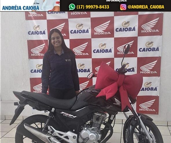 REALIZANDO SONHOS. ELIZAMARA COM SUA HONDA CG FAN 160 CC 0 KM. OBRIGADO PELA CONFIANÇA!! VENHA VOCÊ TAMBÉM PARA A CAIOBÁ GUAÍRA E CONQUISTE SUA LIBERDADE. FALE COM A ANDRÉIA!!