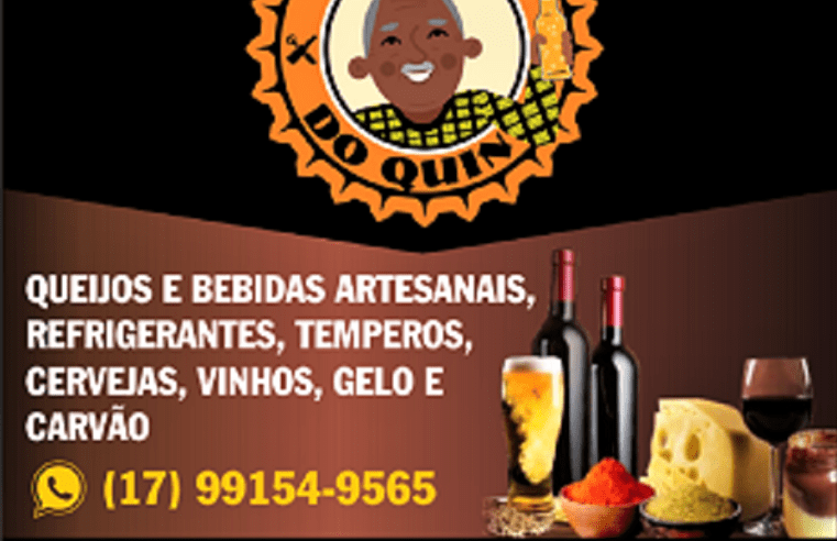 EMPÓRIO DO QUIN, COM BEBIDAS EM GERAL, PRODUTOS ARTESANAIS, CARNES ESPECIAIS E MUITO MAIS. FAÇA UMA VISITA, EMPÓRIO DO QUIN, EM GUAÍRA!!!