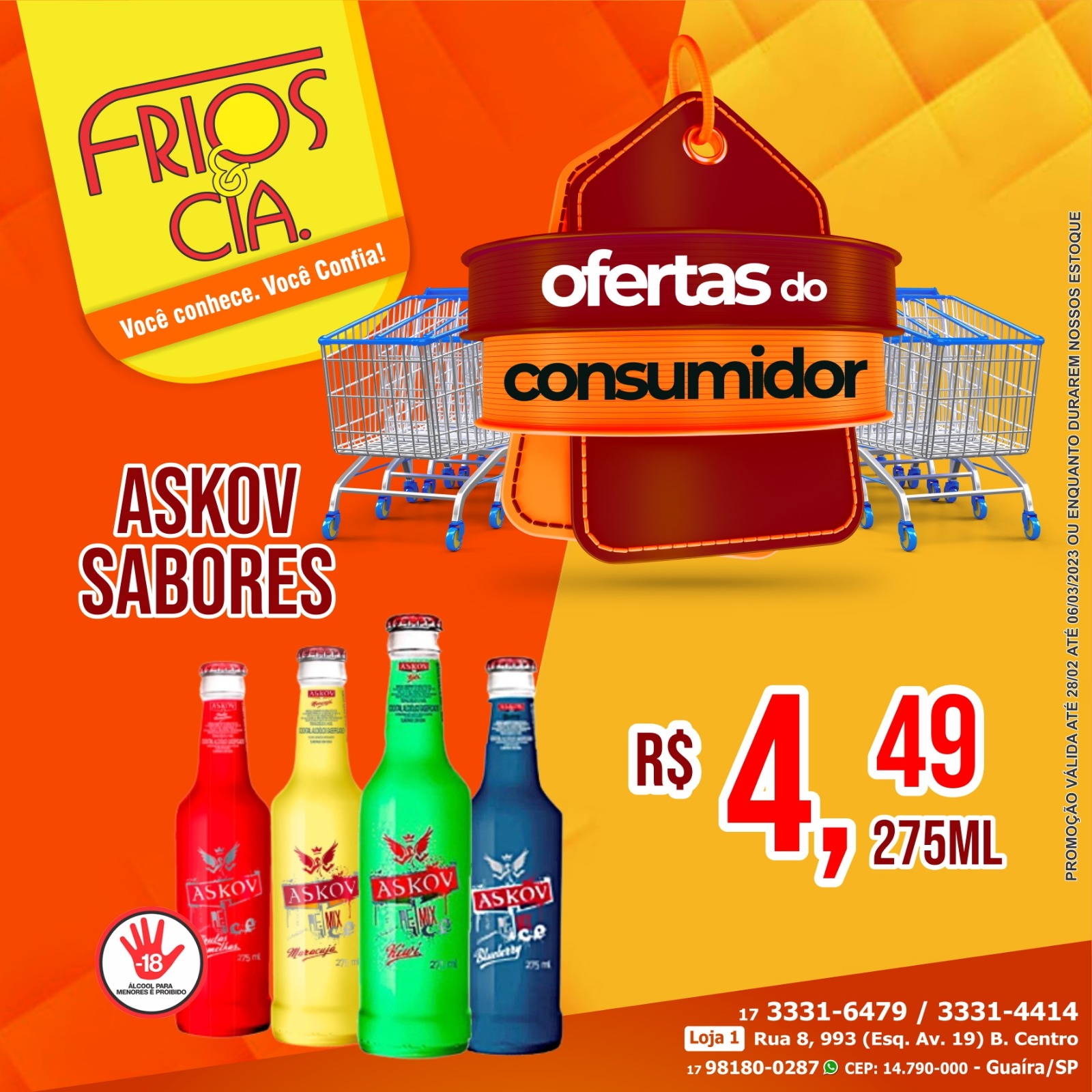 CONFIRA AS OFERTAS DA SEMANA DA FRIOS & CIA DE GUAÍRA. ESTÃO IMPERDÍVEIS. APROVEITE!!!