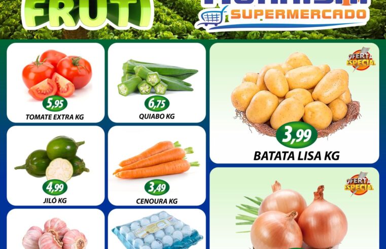 TERÇA E QUARTA DO HORTIFRUTI E AINDA MEGA LISTÃO DE OFERTAS É COM MURAISHI SUPERMERCADO. APROVEITE!!!