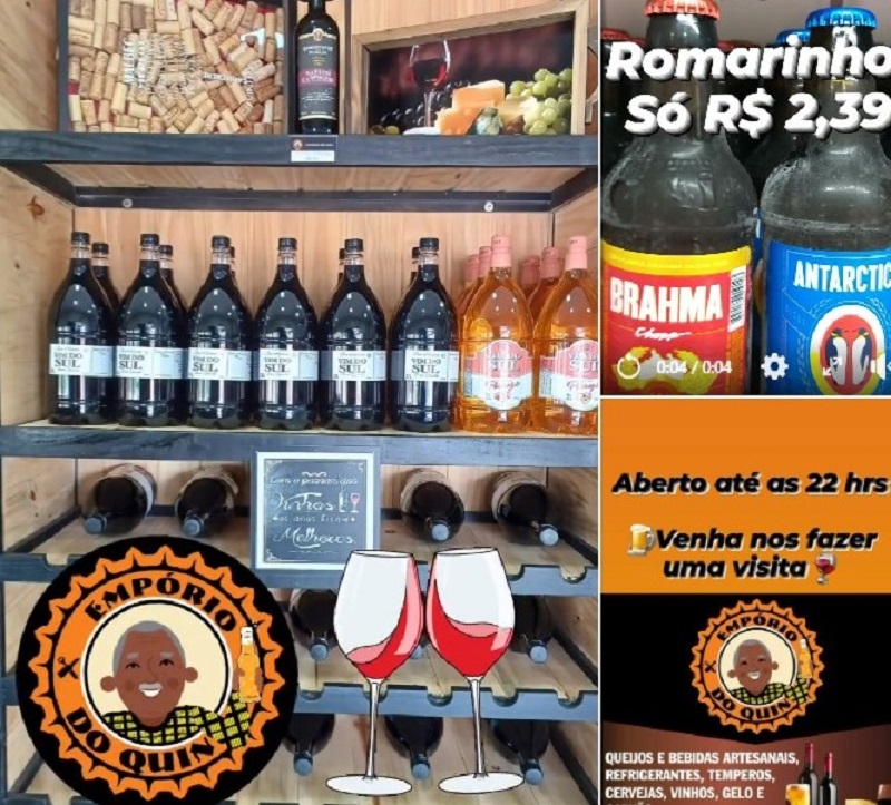 EMPÓRIO DO QUIN EM CLIMA DE CARNAVAL. ABERTO HOJE ATÉ AS 22HRS. VINHO COLONIAL SUAVE DO SUL – 2L, SÓ R$ 19,99 E A CERVEJA MAIS GELADA DA CIDADE. APROVEITE. AV. JOSÉ GARCIA JUNQUEIRA, 255, CAMPOS ELÍSEOS – 99154-9565!!!