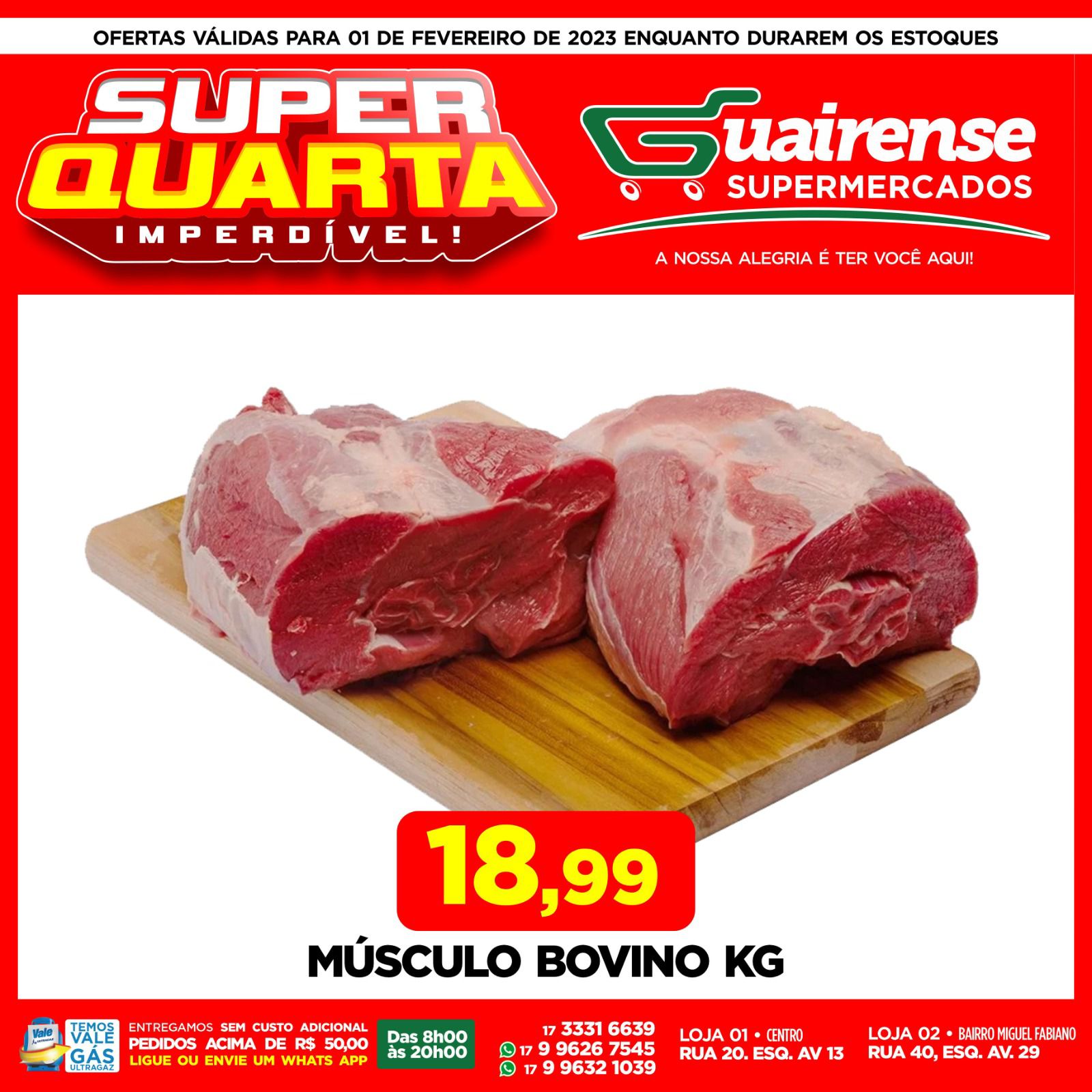 CHEGOU A SUPER QUARTA NO GUAIRENSE SUPERMERCADOS COM OFERTAS INCRÍVEIS E IMPERDÍVEIS. APROVEITE!!!