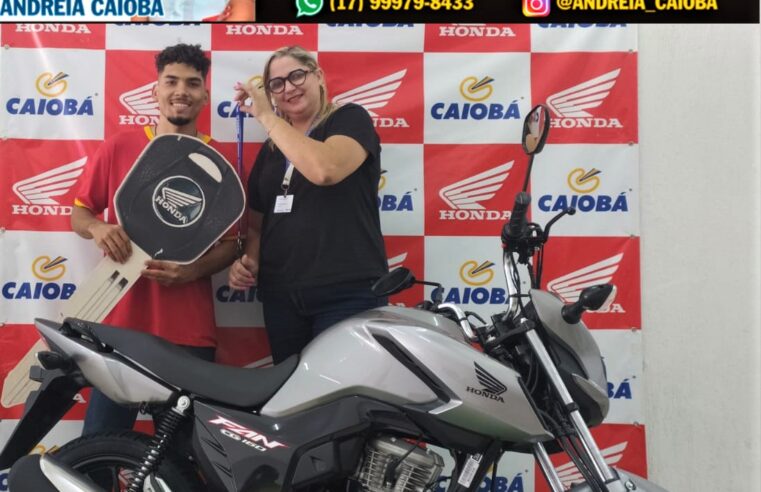 REALIZANDO SONHOS: MAIS UM CLIENTE FELIZ. GUILHERME APARECIDO DE OLIVEIRA COM SUA HONDA CG 160 FAN. VENHA VOCÊ TAMBÉM PARA A CAIOBÁ.-GUAÍRA. A ANDRÉIA AGUARDA SUA VISITA COM AS MELHORES OPÇÕES PARA VOCÊ!!!