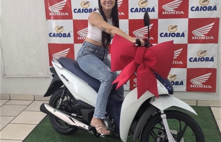 REALIZANDO SONHOS: OHANA BEATRIZ COM SUA BIZ 125cc, O KM. CONQUISTA PELO CONSÓRCIO CAIOBÁ. OBRIGADA PELA CONFIANÇA. VENHA VOCÊ TAMBÉM REALIZAR SEUS SONHOS NA CAIOBÁ GUAÍRA!!!