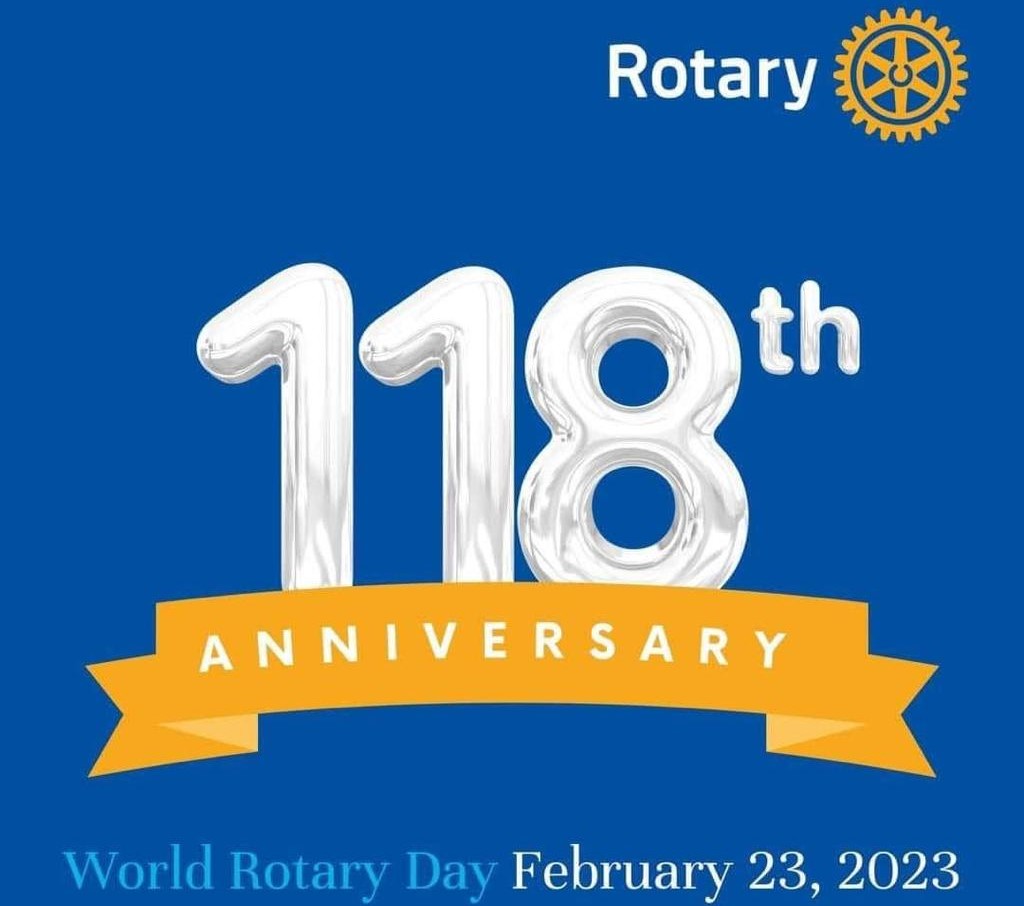 ROTARIANOS DE GUAÍRA COMEMORAM OS 118 ANOS DO ROTARY CLUB INTERNATIONAL