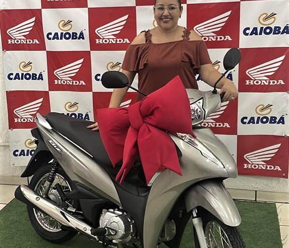 REALIZANDO SONHOS. ALINE COM SUA BIZ 110 CC, CONTEMPLADA PELO CONSÓRCIO HONDA CAIOBÁ GUAÍRA. OBRIGADO PELA CONFIANÇA. SEU SONHO TAMBÉM ESTÁ AO SEU ALCANCE, VENHA PARA A CAIOBÁ E FALE COM A ANDRÉIA!!!