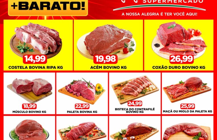 A MAIOR VARIEDADE EM PRODUTOS E CARNES COM PREÇOS ESPECIAIS ESTÃO NA SUPER QUINTA DO GUAIRENSE SUPERMERCADOS. APROVEITE!!!