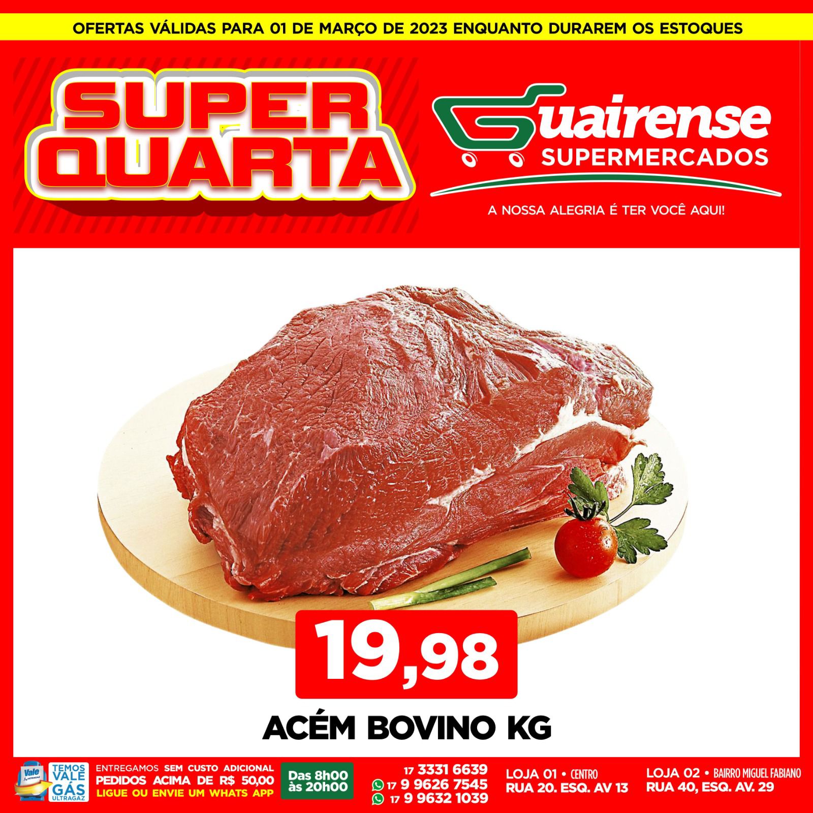 DICA DE ECONOMIA: CHEGOU A SUPER QUARTA NO GUAIRENSE SUPERMERCADOS. CONFIRA E APROVEITE!!