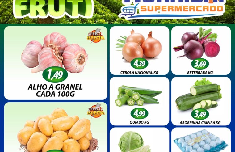 TERÇA E QUARTA DO HORTIFRUTI, COM LISTÃO DE OFERTAS, É COM O MURAISHI SUPERMERCADO. APROVEITE!!!