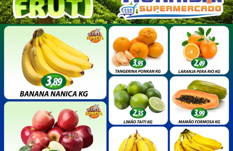 TERÇA E QUARTA DO HORTIFRUTI É COM O MURAISHI SUPERMERCADO. FRUTAS, LEGUMES E VERDURAS COM PREÇOS DIFERENCIADOS. APROVEITE!!