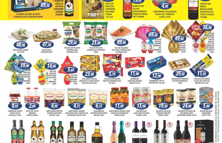 PÁSCOA COM SHOW DE OFERTAS É NO MURAISHI SUPERMERCADO. SEU FINAL DE SEMANA COM MUITO MAIS ECONOMIA. CONFIRA E APROVEITE!!!