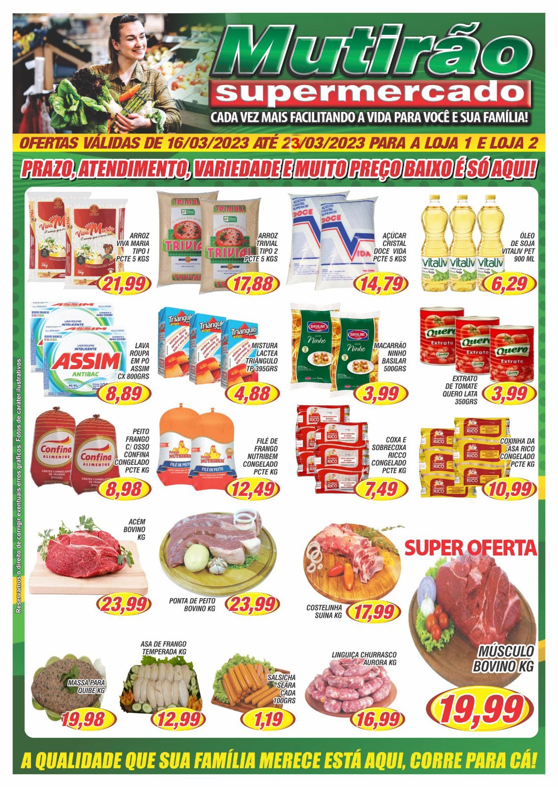 PRORROGADO ATÉ ESTA QUINTA-FEIRA O LISTÃO DE OFERTAS DO MUTIRÃO SUPERMERCADOS. CONFIRA, TAMBÉM, A PROMOÇÃO EM OVOS DE PÁSCOA!!!