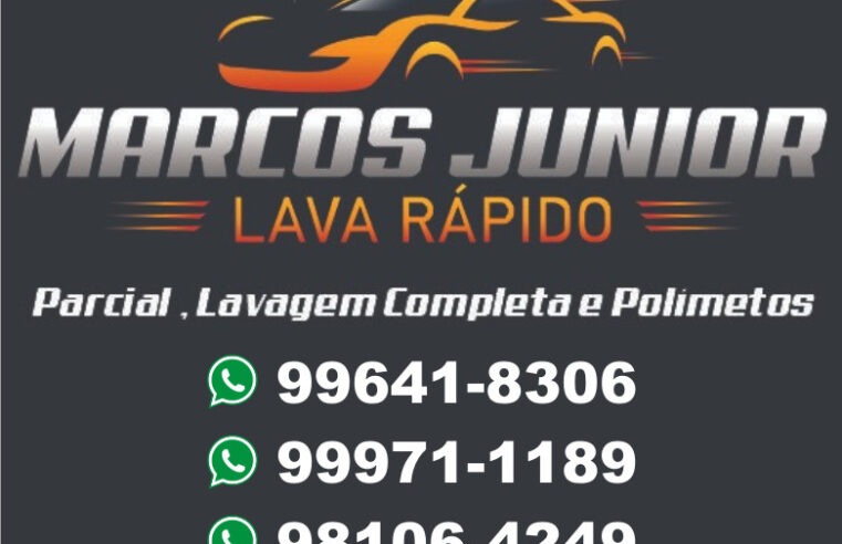 SEU CARRO FICOU SUJO DURANTE O FINAL DE SEMANA? FOI PARA A ZONA RURAL? RESERVE AGORA SEU HORÁRIO NO MARCOS JÚNIOR LAVA RÁPIDO, ONDE VOCÊ ENCONTRA EQUIPE ESPECIALIZADA PARA CUIDAR DO SEU VEÍCULO. LIGUE AGORA E AGENDE SEU HORÁRIO!!!