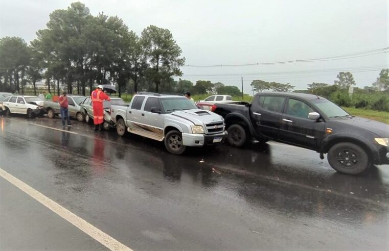 VÍDEO: REGIÃO: ENGAVETAMENTO DEIXA FERIDOS ENTRE RIO PRETO E BADY BASSITT NA BR-153, NESTA SEXTA-FEIRA