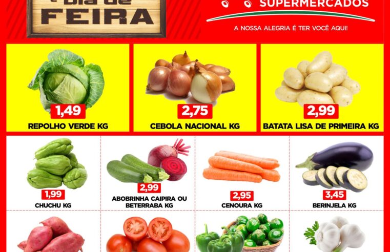 TERÇA E QUARTA SÃO DIAS DE FEIRA NO GUAIRENSE SUPERMERCADOS!!! COM MUITAS OFERTAS!!! APROVEITEM!!!  COMPRAR BARATO COM QUALIDADE É NO GUAIRENSE!!!