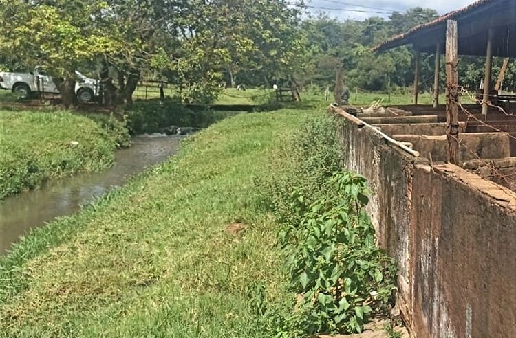 REGIÃO: POLÍCIA AMBIENTAL AUTUA PROPRIETÁRIO POR CONSTRUÇÃO EM ALVENARIA PRÓXIMA A CÓRREGO