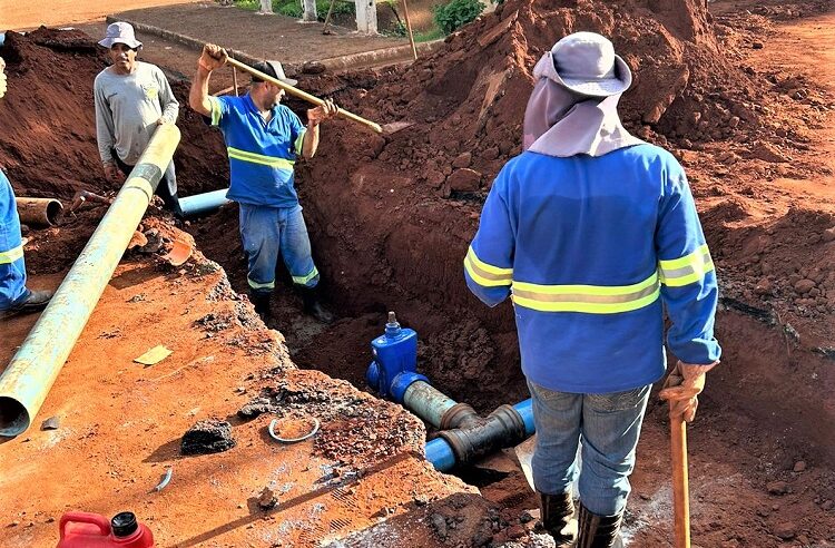 EM GUAÍRA: OBRA DE INTERLIGAÇÃO DE ÁGUA DO NOVO CONJUNTO HABITACIONAL ‘ANTÔNIO NOGUEIRA LELIS’ É FINALIZADA