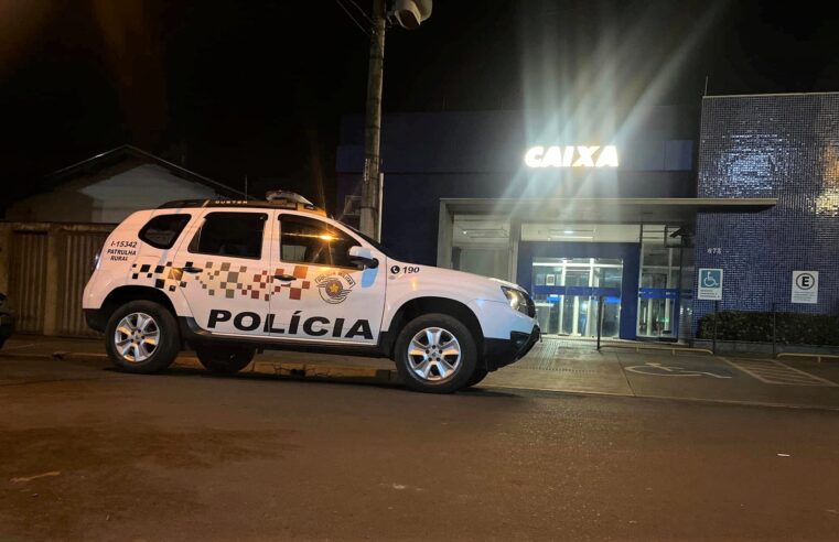 AGÊNCIA DA CAIXA ECONÔMICA É ALVO DE BANDIDOS EM MIGUELÓPOLIS