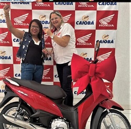 REALIZANDO SONHOS! NOSSA CLIENTE IVANEIDE COM SUA BIZ 110 CC, 0 KM! OBRIGADO PELA CONFIANÇA. VENHA VOCÊ TAMBÉM PARA A CAIOBÁ GUAÍRA. A ANDRÉIA TEM AS MELHORES CONDIÇÕES DE FINANCIAMENTO OU CONSÓRCIO PARA VOCÊ CONQUISTAR SUA LIBERDADE!!!